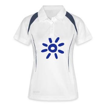 Blue Sun - Women's Polo breathable - white/navy - Front