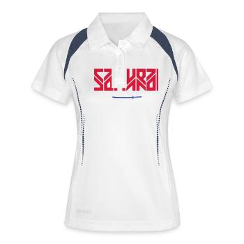 SAMURAI - KATANA SWORD - SIMPLE - Women's Polo breathable - white/navy - Front