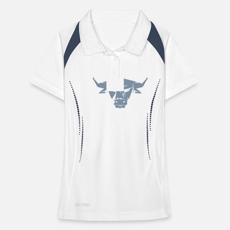Stier Frauen Polo atmungsaktiv