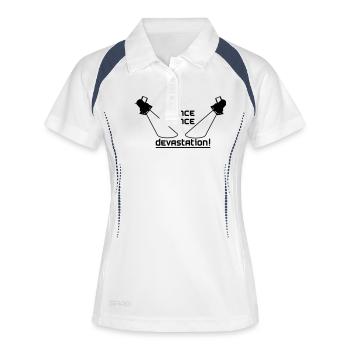 Dance Dance Devastation - Women's Polo breathable - white/navy - Front