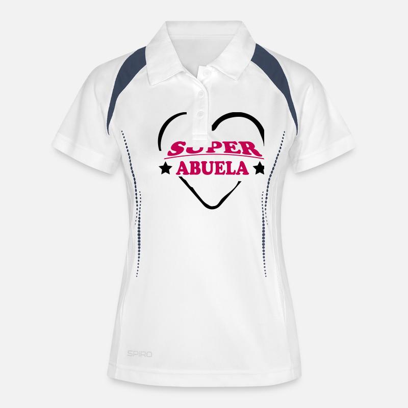 Super abuela 111 - Women's Polo breathable - white/navy