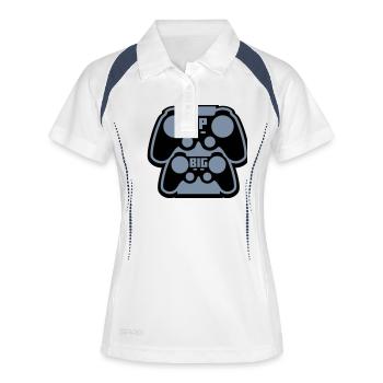 Leveling up big brother - Women's Polo breathable - white/navy - Front