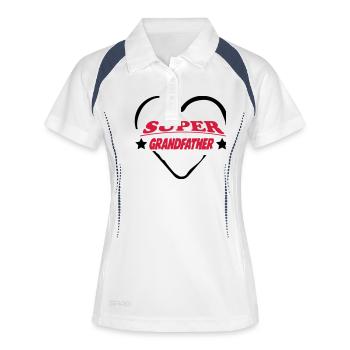 PAPI GRANDPY GRANDPA GRANFATHER OPA ABUELO - Women's Polo breathable - white/navy - Front