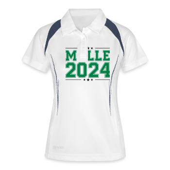 Malle 2024 Star - Women's Polo breathable - white/navy - Front