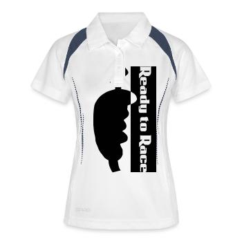 Controller Car Racing Car Car Fun Hatchback - Women's Polo breathable - white/navy - Front