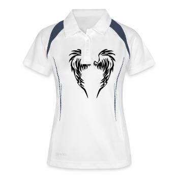 Ailes d'ange - Polo respirant Femme - blanc/marine - Devant