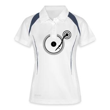 Tournez tableau - Polo respirant Femme - blanc/marine - Devant