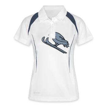 Ski-hen - Women's Polo breathable - white/navy - Front