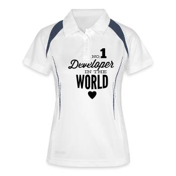 Best developers in the world - Women's Polo breathable - white/navy - Front