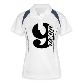 neuf - Polo respirant Femme - blanc/marine - Devant