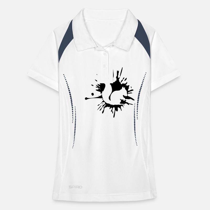 drop dab graffiti paint spray graffiti eichho Women's Polo breathable