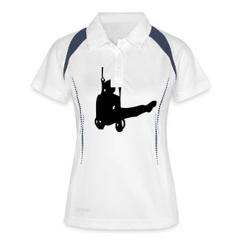 Ringe Turner - Frauen Polo atmungsaktiv - Weiß/Navy - Vorne