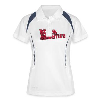 born_in_the_eighties_2C - Women's Polo breathable - white/navy - Front