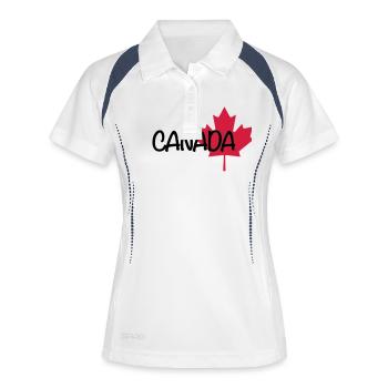 Canada - Women's Polo breathable - white/navy - Front