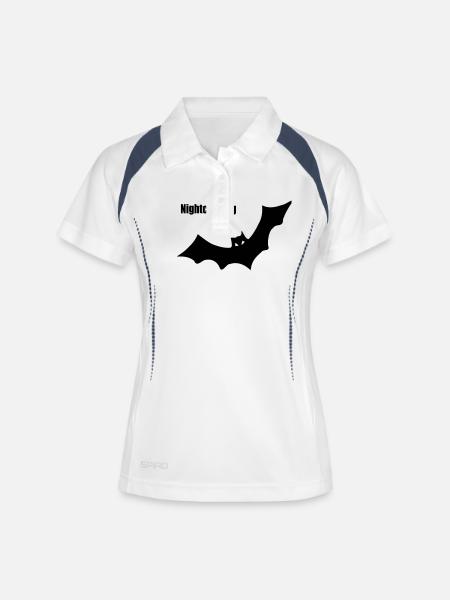 NC Bat 1 - Women's Polo breathable - white/navy