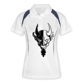 Cool dangereuse mal de diable - Polo respirant Femme - blanc/marine - Devant