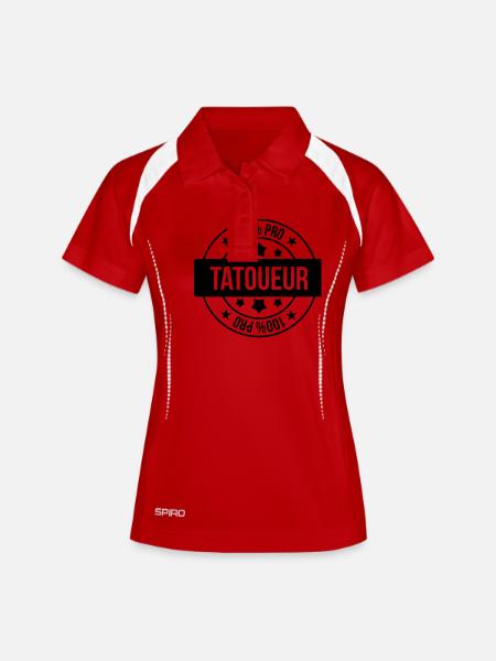 Tätowierer Tatouage Tattoo Tattooist Tatoueur - Women's Polo breathable - white/navy