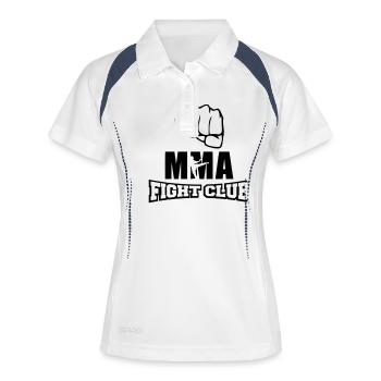 MMA Fight Club - Polo respirant Femme - blanc/marine - Devant