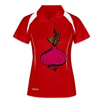 onion - Frauen Polo atmungsaktiv - Weiß/Navy - Vorne
