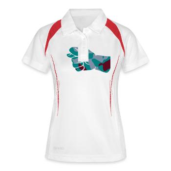 FIG SIGN / FEIGENHAND - CAMO / CAMOUFLAGE - Women's Polo breathable - white/navy - Front