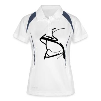 F1 helmet - Women's Polo breathable - white/navy - Front