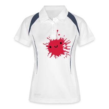 Sweet cute blob - Women's Polo breathable - white/navy - Front