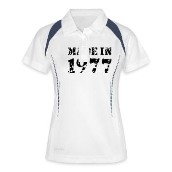 Made in 1977 - Women's Polo breathable - white/navy - Front