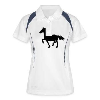 Friese - Women's Polo breathable - white/navy - Front