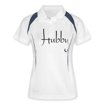 HUBBY - Women's Polo breathable - white/navy - Front
