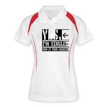 single now your chance - Women's Polo breathable - white/navy - Front