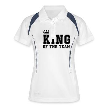 Roi de l’équipe - Polo respirant Femme - blanc/marine - Devant