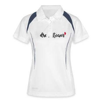 Équipe de rêve - Polo respirant Femme - blanc/marine - Devant