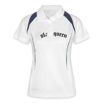 SLay queen - Women's Polo breathable - white/navy - Front