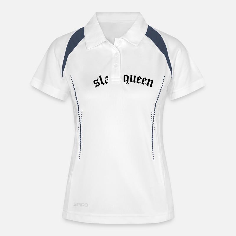 SLay queen - Women's Polo breathable - white/navy