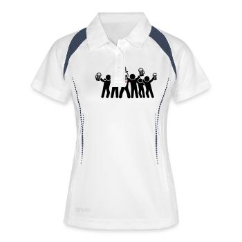 Groom Bachelor Party Crew - Women's Polo breathable - white/navy - Front