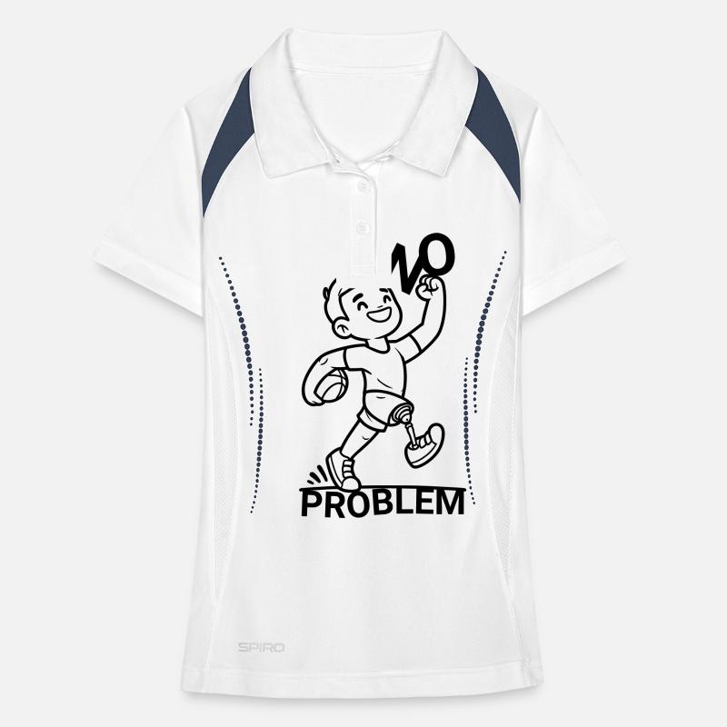 Leg prosthesis ? No problem! Women's Polo breathable