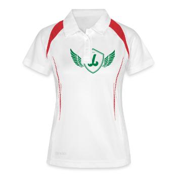 Coat of arms L - Women's Polo breathable - white/navy - Front