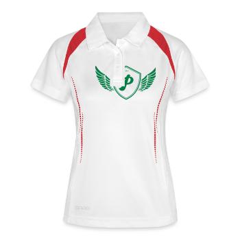 Coat of arms P - Women's Polo breathable - white/navy - Front