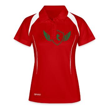 Coat of arms r - Women's Polo breathable - white/navy - Front