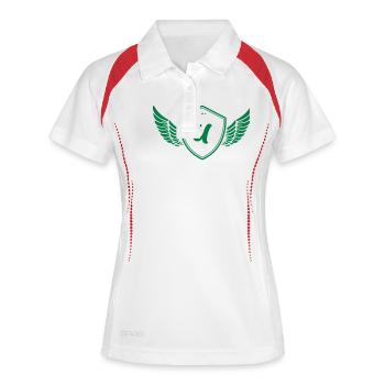 Armoiries U - Polo respirant Femme - blanc/marine - Devant