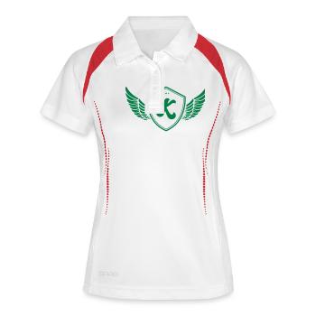 Armoiries K - Polo respirant Femme - blanc/marine - Devant