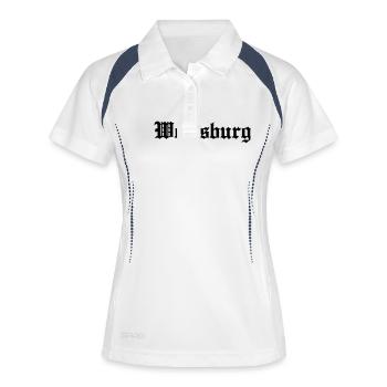 Wolfsburg - Polo respirant Femme - blanc/marine - Devant