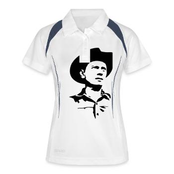 Yul Brunner - Frauen Polo atmungsaktiv - Weiß/Navy - Vorne