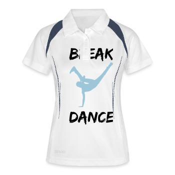 Breakdancer bboy - Women's Polo breathable - white/navy - Front