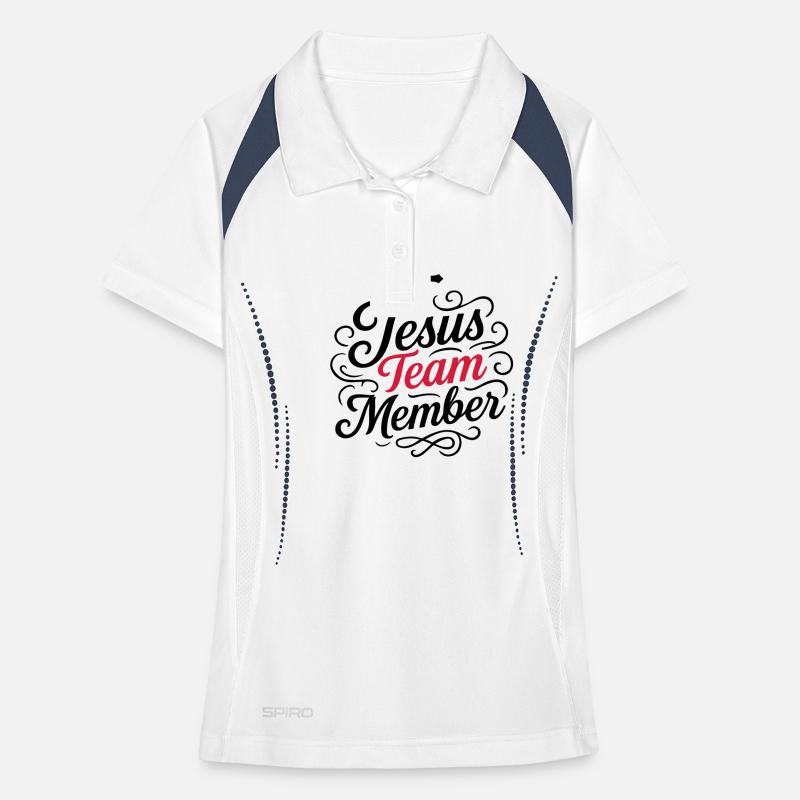Jesus Team Mitglied Frauen Polo atmungsaktiv