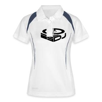god is a dj - Women's Polo breathable - white/navy - Front