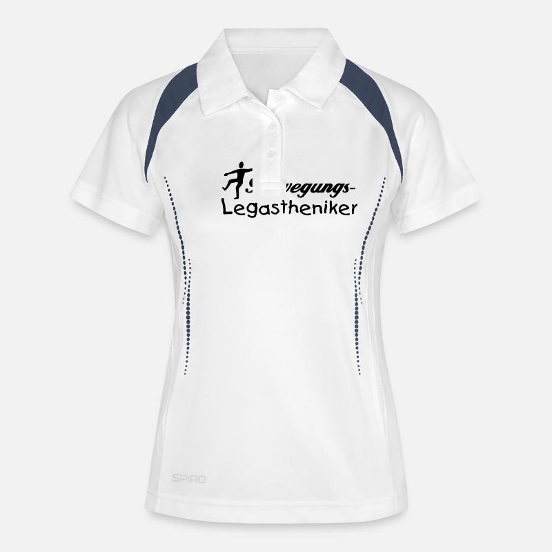 Motion dyslexic - Women's Polo breathable - white/navy