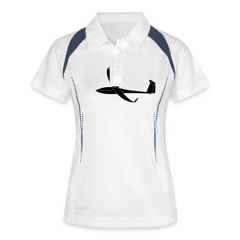 Planeur cadeau Ventus - Polo respirant Femme - blanc/marine - Devant