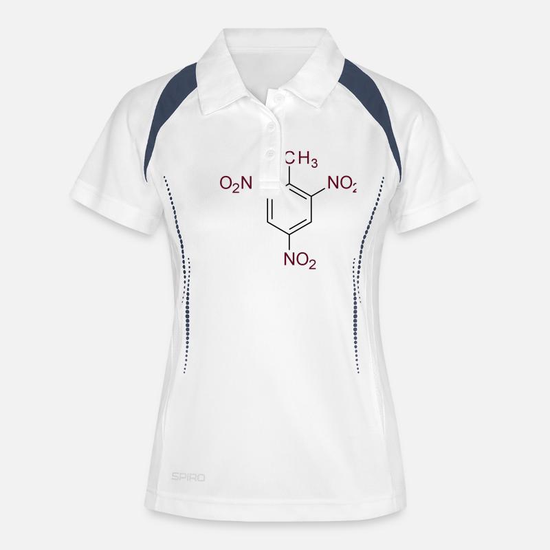 trinitrotoluene - Women's Polo breathable - white/navy