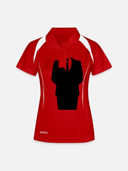 Suit and Tie - Women's Polo breathable - white/navy
